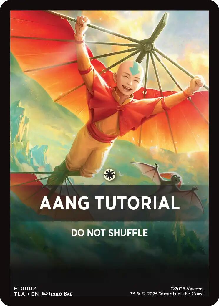 Aang Tutorial Theme Card [Avatar: The Last Airbender Tokens] | Game Master's Emporium (The New GME)