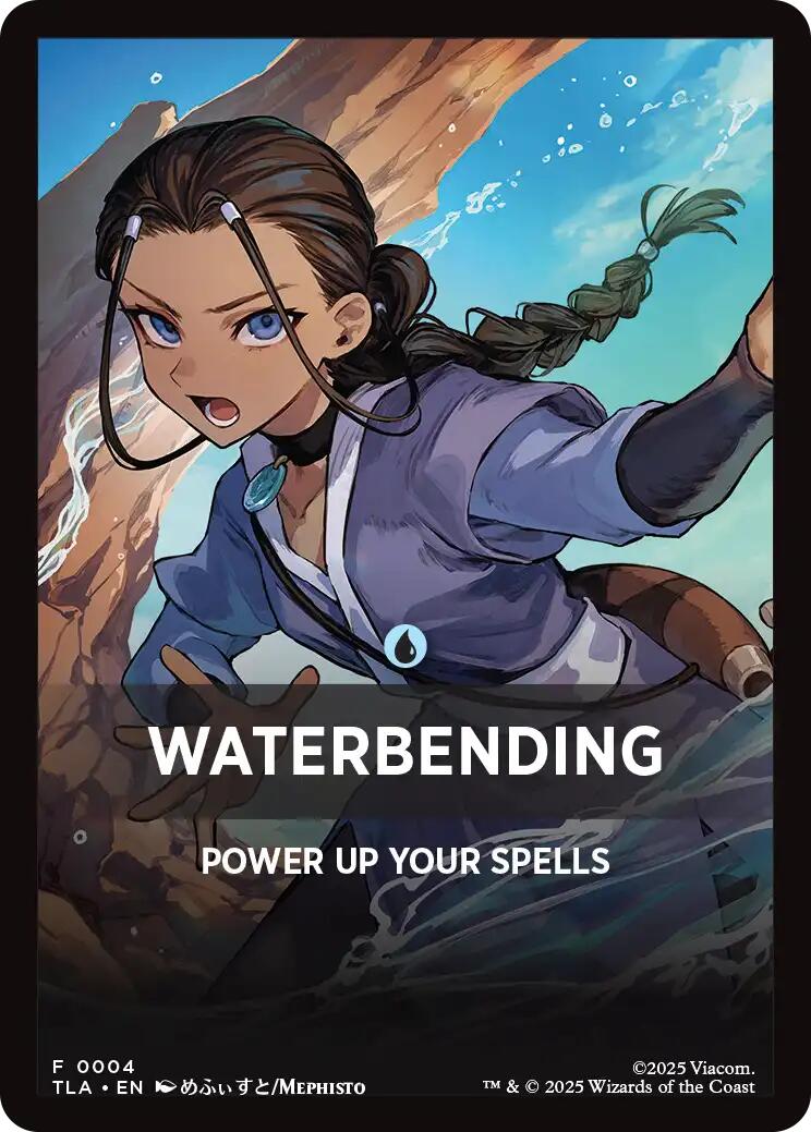 Waterbending Theme Card [Avatar: The Last Airbender Tokens] | Game Master's Emporium (The New GME)