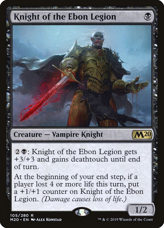 Knight of the Ebon Legion [Core Set 2020] | Game Master's Emporium (The New GME)