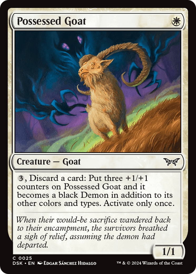 Possessed Goat [Duskmourn: House of Horror] | Game Master's Emporium (The New GME)