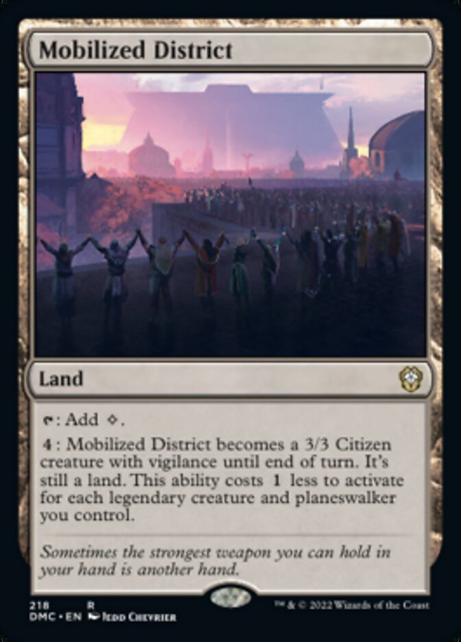 Mobilized District [Dominaria United Commander] | Game Master's Emporium (The New GME)