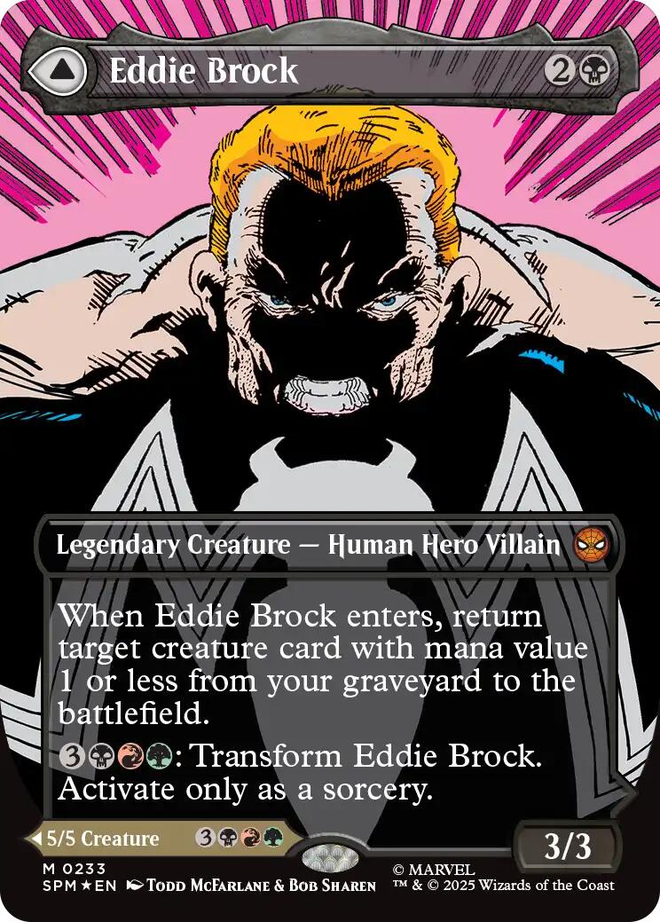 Eddie Brock (0233) (Borderless) [Marvel's Spider-Man] | Game Master's Emporium (The New GME)