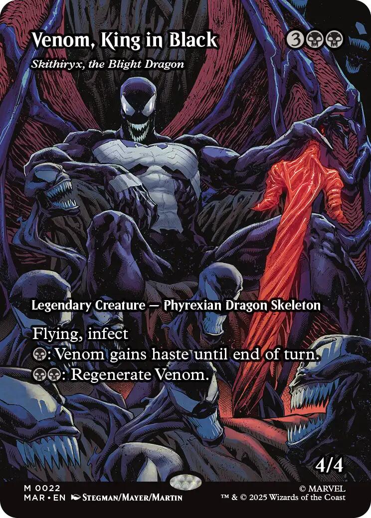 Venom, King in Black - Skithiryx, the Blight Dragon (Borderless) [Marvel's Spider-Man: Eternal-Legal] | Game Master's Emporium (The New GME)