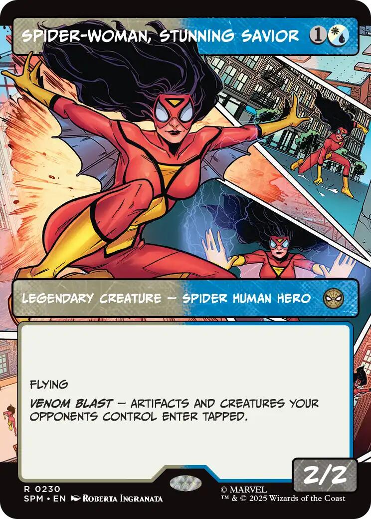 Spider-Woman, Stunning Savior (Borderless) [Marvel's Spider-Man] | Game Master's Emporium (The New GME)