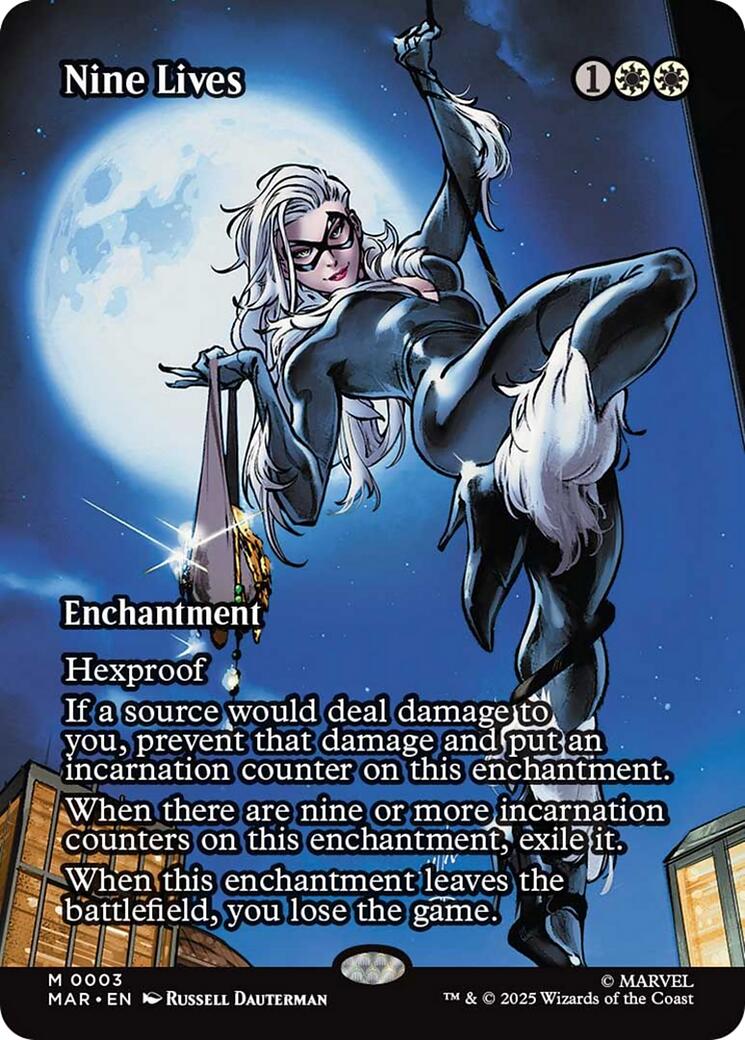 Nine Lives (Borderless) [Marvel's Spider-Man: Eternal-Legal] | Game Master's Emporium (The New GME)