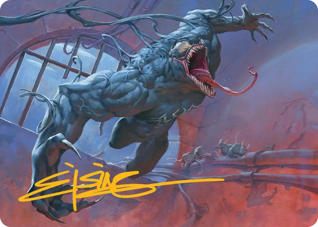 Venom, Evil Unleashed Art Card (Gold-Stamped Signature) [Marvel's Spider-Man Art Series] | Game Master's Emporium (The New GME)