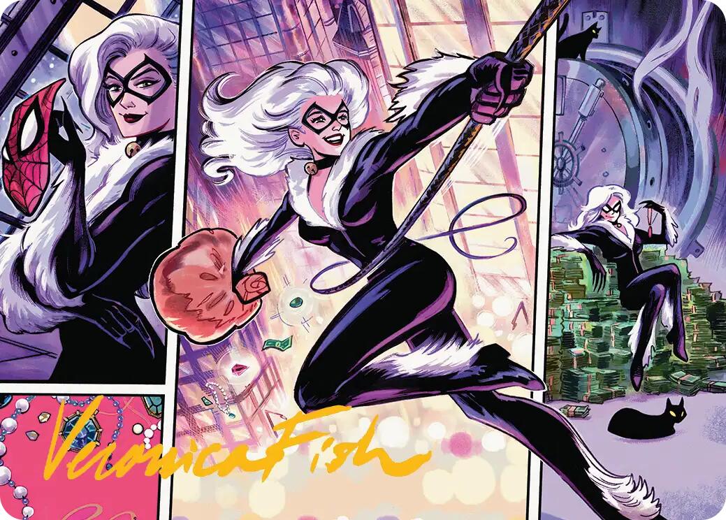 Black Cat, Cunning Thief Art Card (Gold-Stamped Signature) [Marvel's Spider-Man Art Series] | Game Master's Emporium (The New GME)