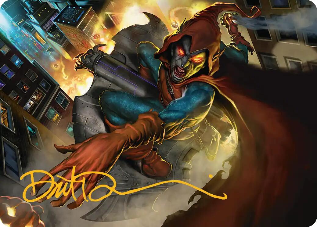 Hobgoblin, Mantled Marauder Art Card (Gold-Stamped Signature) [Marvel's Spider-Man Art Series] | Game Master's Emporium (The New GME)
