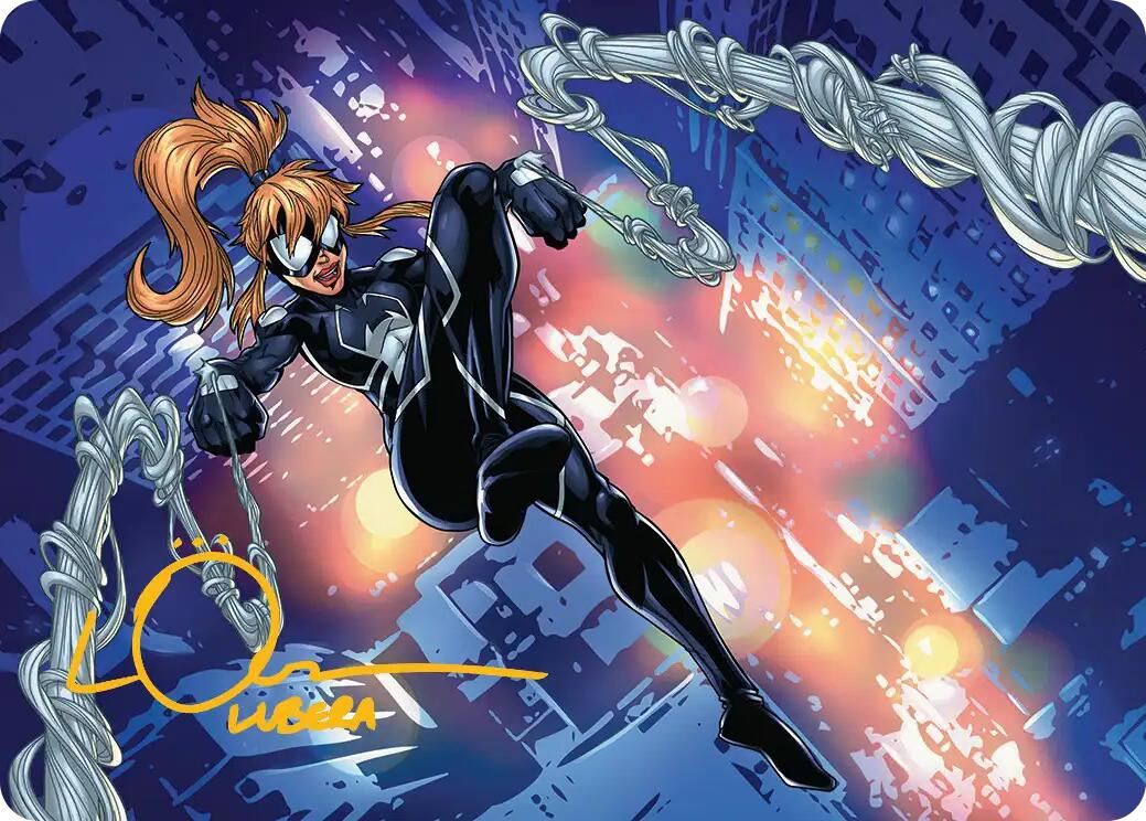 Arana, Heart of the Spider Art Card (Gold-Stamped Signature) [Marvel's Spider-Man Art Series] | Game Master's Emporium (The New GME)