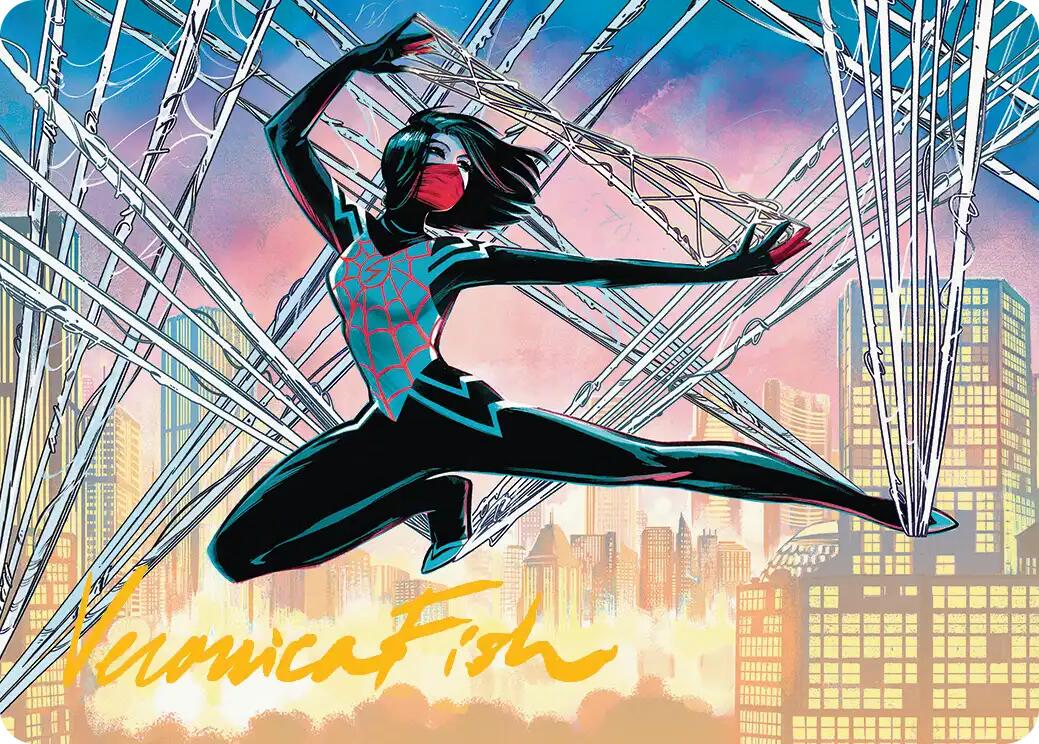 Silk, Web Weaver Art Card (39/54) (Gold-Stamped Signature) [Marvel's Spider-Man Art Series] | Game Master's Emporium (The New GME)