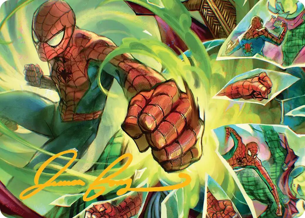 Kapow! Art Card (Gold-Stamped Signature) [Marvel's Spider-Man Art Series] | Game Master's Emporium (The New GME)