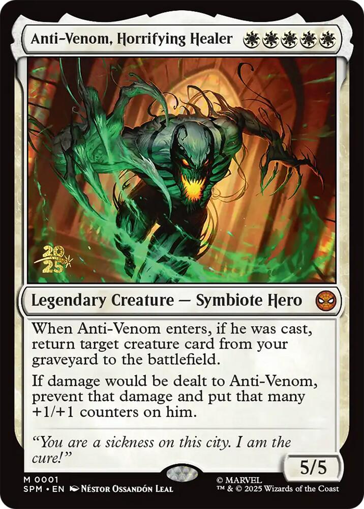Anti-Venom, Horrifying Healer [Marvel's Spider-Man Prerelease Promos] | Game Master's Emporium (The New GME)
