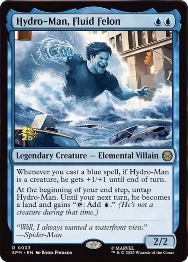 Hydro-Man, Fluid Felon [Marvel's Spider-Man Prerelease Promos] | Game Master's Emporium (The New GME)