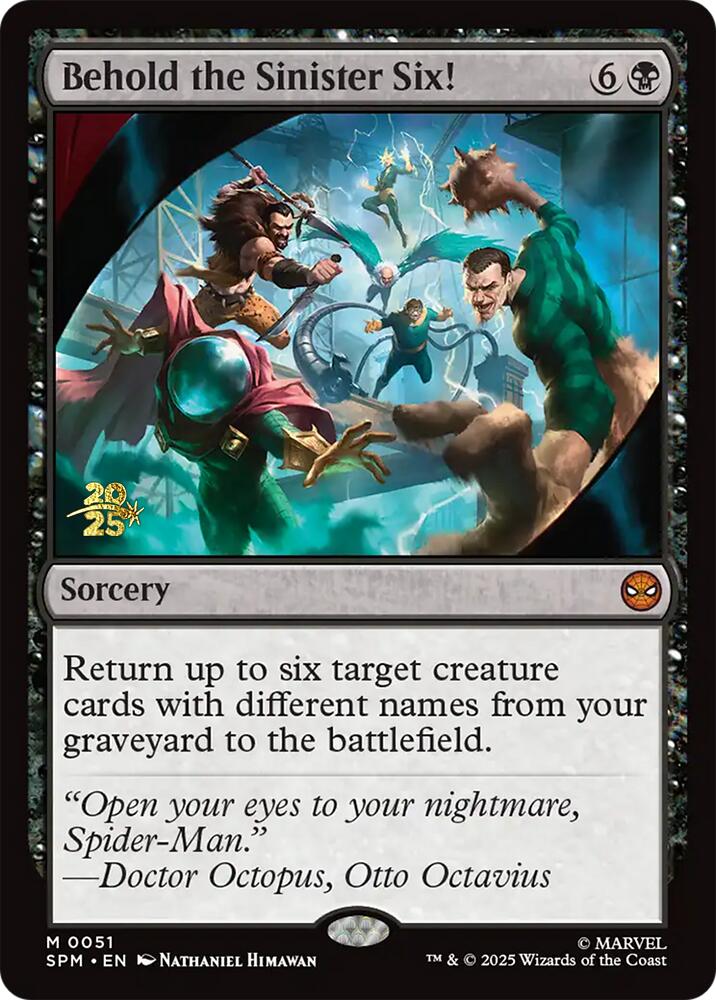 Behold the Sinister Six! [Marvel's Spider-Man Prerelease Promos] | Game Master's Emporium (The New GME)