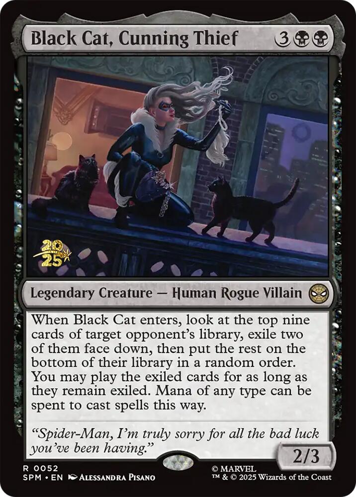 Black Cat, Cunning Thief [Marvel's Spider-Man Prerelease Promos] | Game Master's Emporium (The New GME)