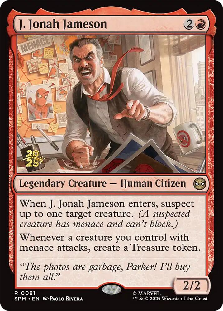 J. Jonah Jameson [Marvel's Spider-Man Prerelease Promos] | Game Master's Emporium (The New GME)