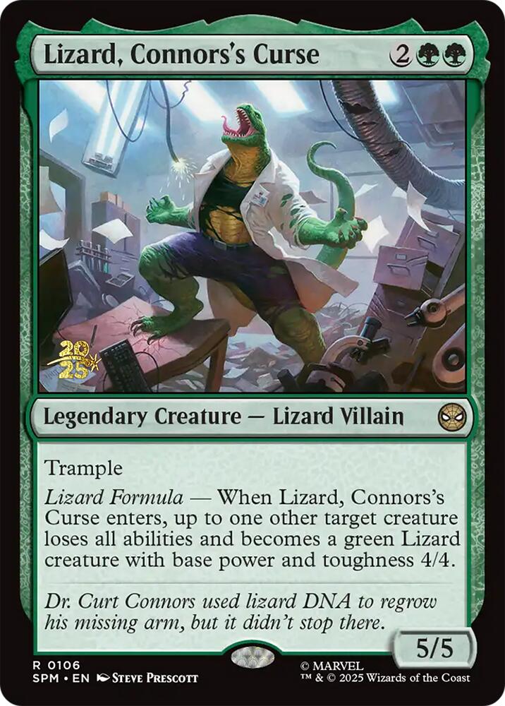 Lizard, Connors's Curse [Marvel's Spider-Man Prerelease Promos] | Game Master's Emporium (The New GME)