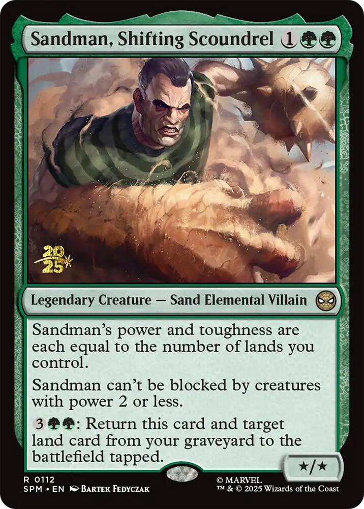 Sandman, Shifting Scoundrel [Marvel's Spider-Man Prerelease Promos] | Game Master's Emporium (The New GME)