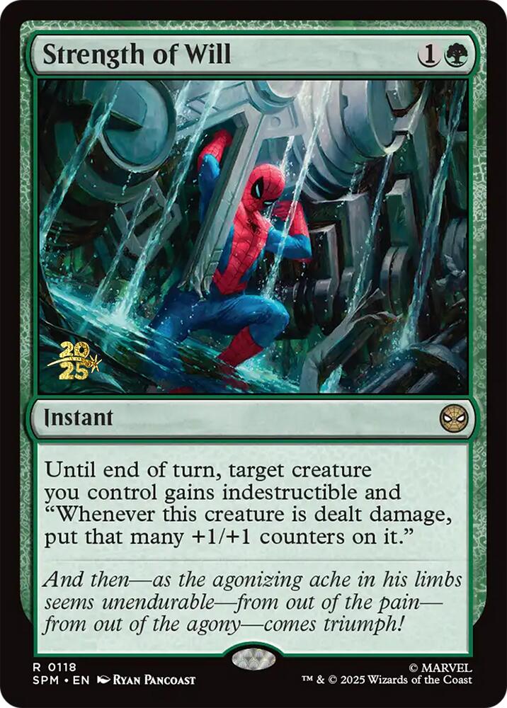 Strength of Will [Marvel's Spider-Man Prerelease Promos] | Game Master's Emporium (The New GME)
