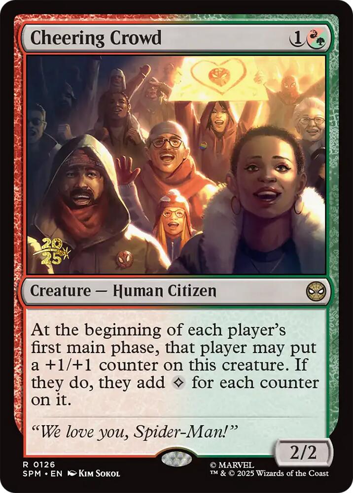 Cheering Crowd [Marvel's Spider-Man Prerelease Promos] | Game Master's Emporium (The New GME)