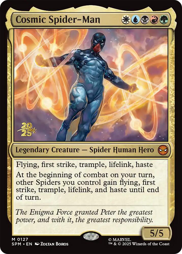 Cosmic Spider-Man [Marvel's Spider-Man Prerelease Promos] | Game Master's Emporium (The New GME)