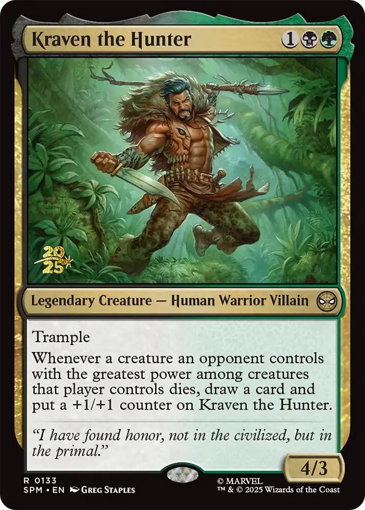 Kraven the Hunter [Marvel's Spider-Man Prerelease Promos] | Game Master's Emporium (The New GME)
