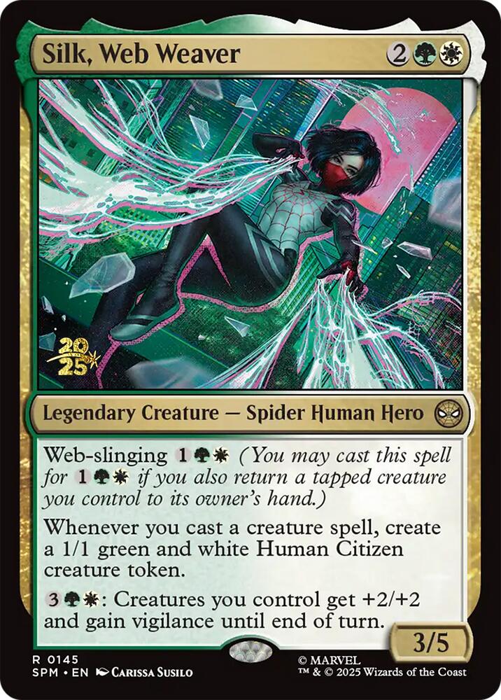 Silk, Web Weaver [Marvel's Spider-Man Prerelease Promos] | Game Master's Emporium (The New GME)