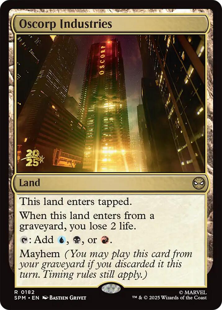 Oscorp Industries [Marvel's Spider-Man Prerelease Promos] | Game Master's Emporium (The New GME)