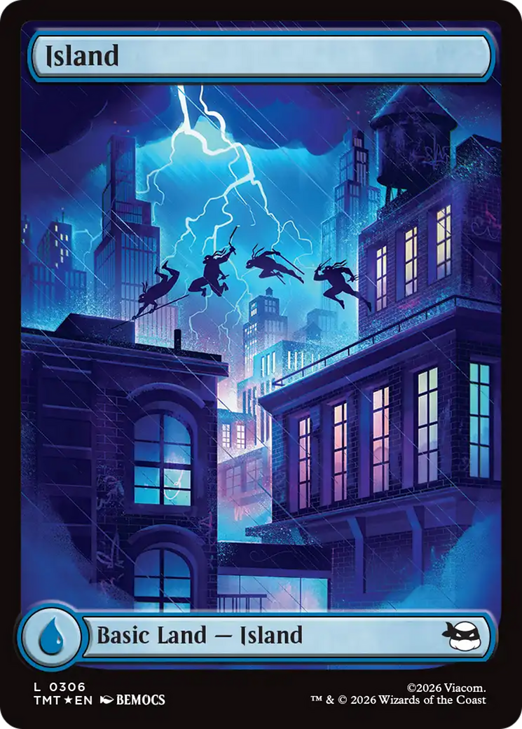 Island (0306) (Surge Foil) [Teenage Mutant Ninja Turtles] | Game Master's Emporium (The New GME)