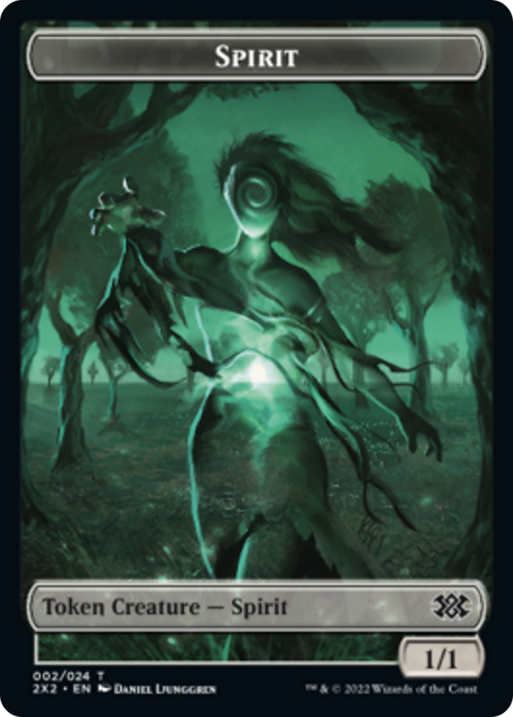 Liliana, the Last Hope Emblem // Spirit (002) Double-Sided Token [Double Masters 2022 Tokens] | Game Master's Emporium (The New GME)