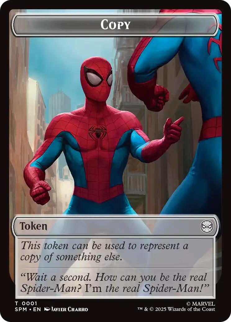Copy // Human Citizen Double-Sided Token [Marvel's Spider-Man Tokens] | Game Master's Emporium (The New GME)