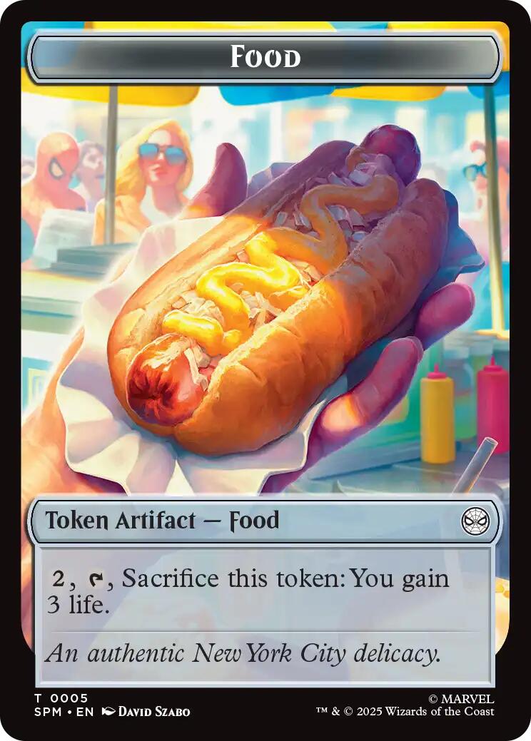 Food // Robot Double-Sided Token [Marvel's Spider-Man Tokens] | Game Master's Emporium (The New GME)