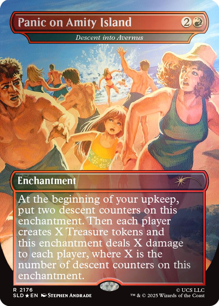 Panic on Amity Island - Descent into Avernus (Rainbow Foil) [Secret Lair Drop Series] | Game Master's Emporium (The New GME)