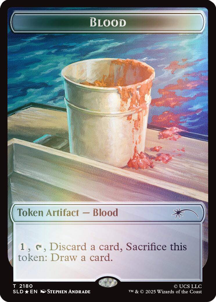 Blood Token (Rainbow Foil) [Secret Lair Drop Series] | Game Master's Emporium (The New GME)
