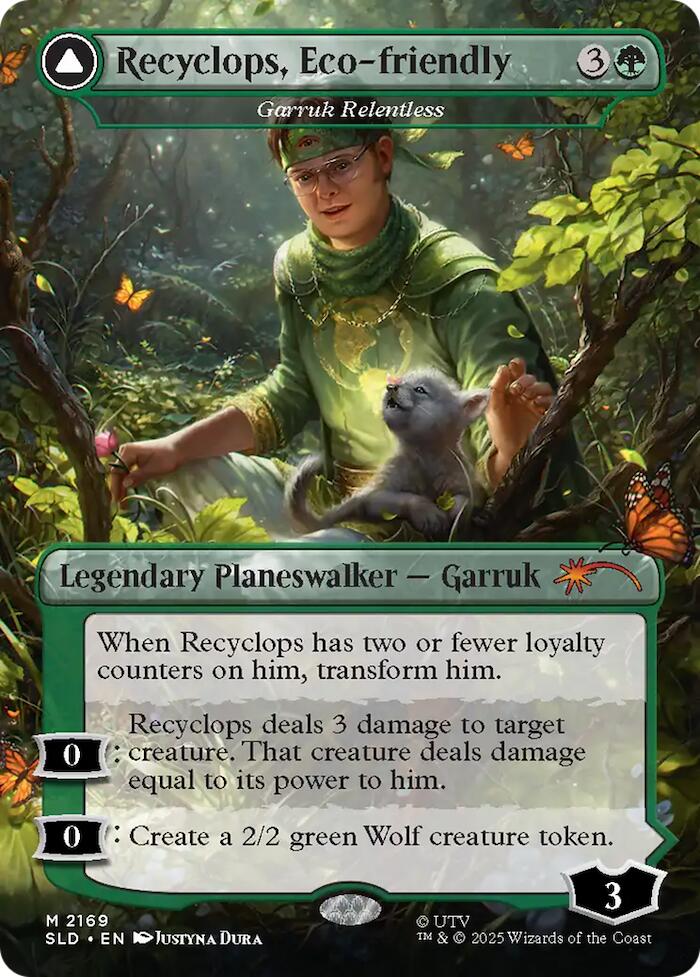 Recyclops, Eco-friendly - Garruk Relentless [Secret Lair Drop Series] | Game Master's Emporium (The New GME)