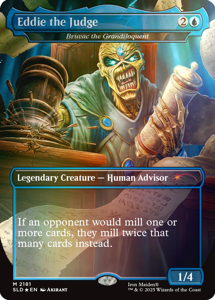 Eddie the Judge - Bruvac the Grandiloquent (Rainbow Foil) [Secret Lair Drop Series] | Game Master's Emporium (The New GME)