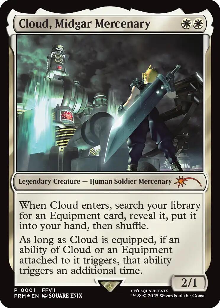 Cloud, Midgar Mercenary (Borderless) [FINAL FANTASY Promos] | Game Master's Emporium (The New GME)