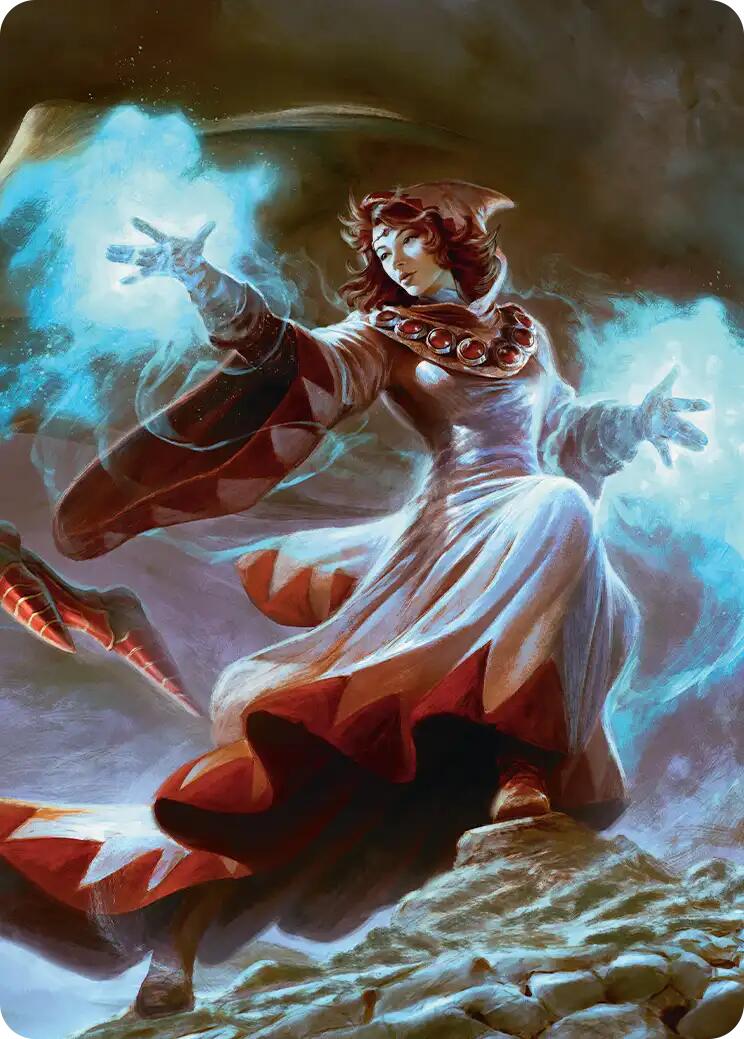 The Destined White Mage Scene Art Card [FINAL FANTASY Art Series] | Game Master's Emporium (The New GME)