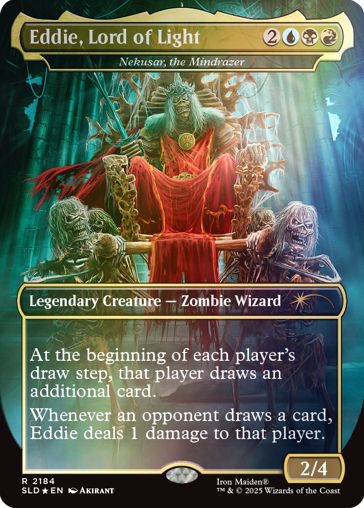 Eddie, Lord of Light - Nekusar, the Mindrazer (Rainbow Foil) [Secret Lair Drop Series] | Game Master's Emporium (The New GME)