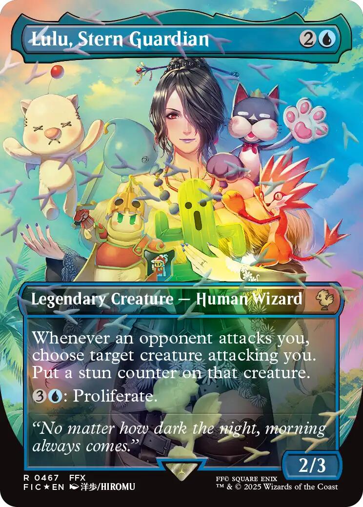 Lulu, Stern Guardian (Borderless) (Chocobo Track Foil) [FINAL FANTASY Commander] | Game Master's Emporium (The New GME)