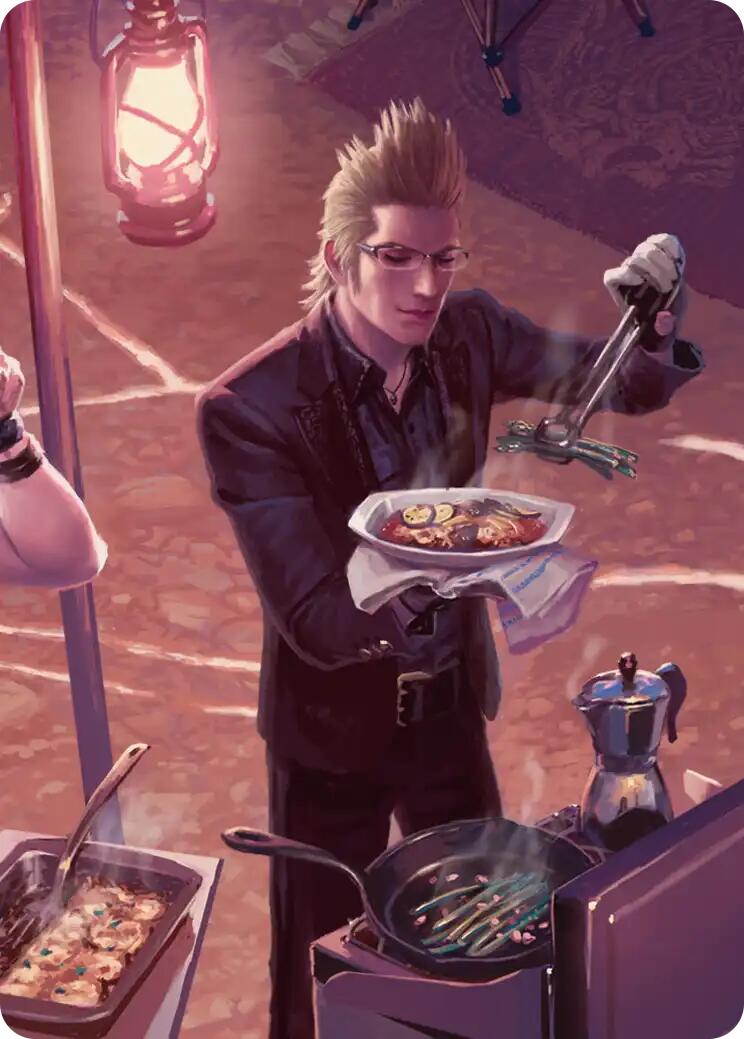 Campsite Cuisine Scene Art Card [FINAL FANTASY Art Series] | Game Master's Emporium (The New GME)