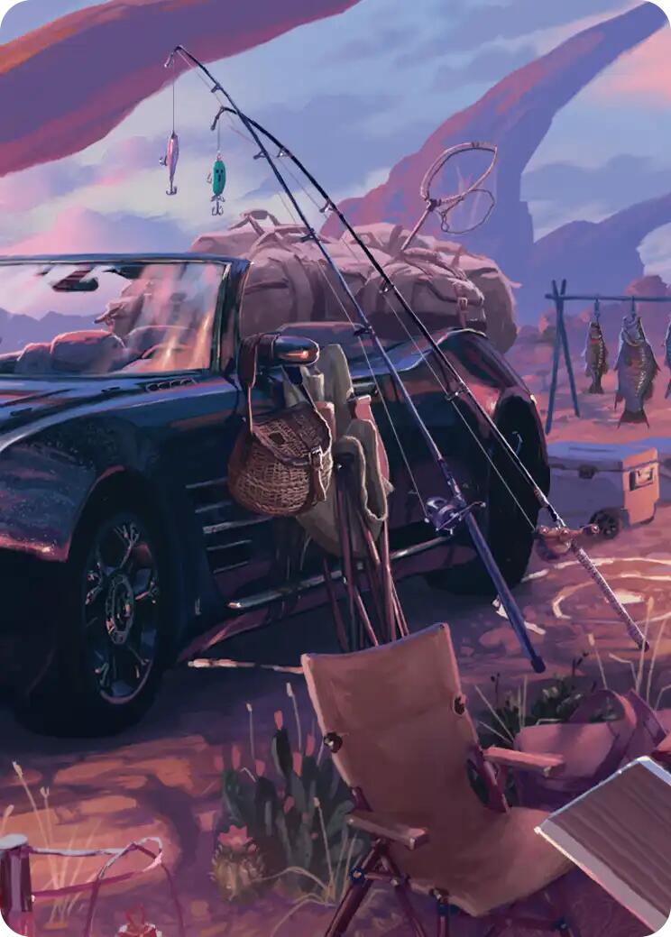Fishing Gear Scene Art Card [FINAL FANTASY Art Series] | Game Master's Emporium (The New GME)