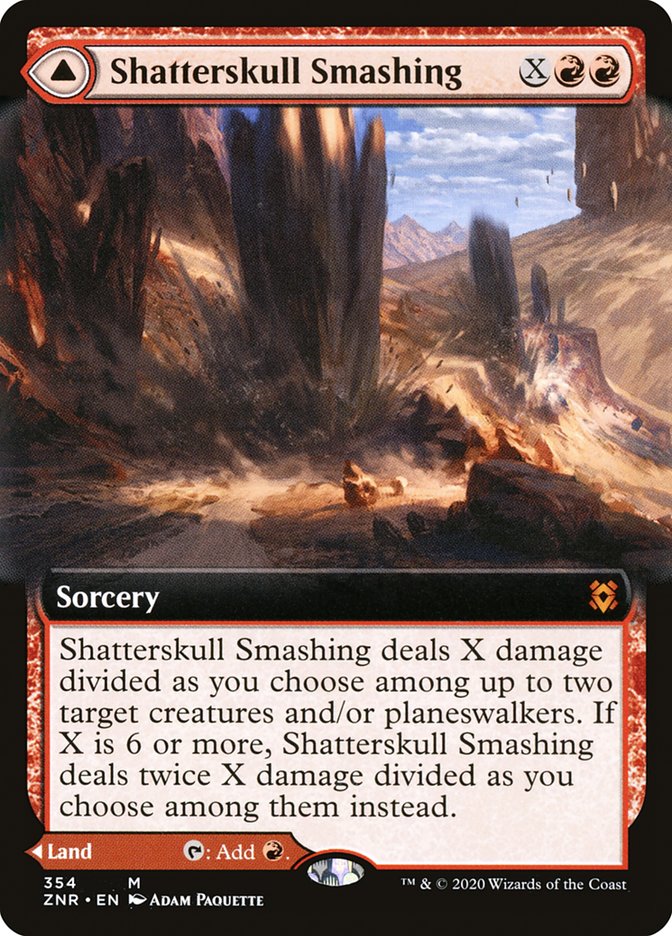 Shatterskull Smashing // Shatterskull, the Hammer Pass (Extended Art) [Zendikar Rising] | Game Master's Emporium (The New GME)