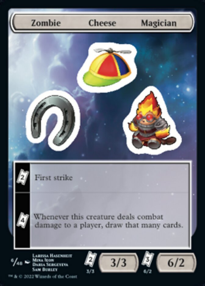 Zombie Cheese Magician [Unfinity Stickers] | Game Master's Emporium (The New GME)