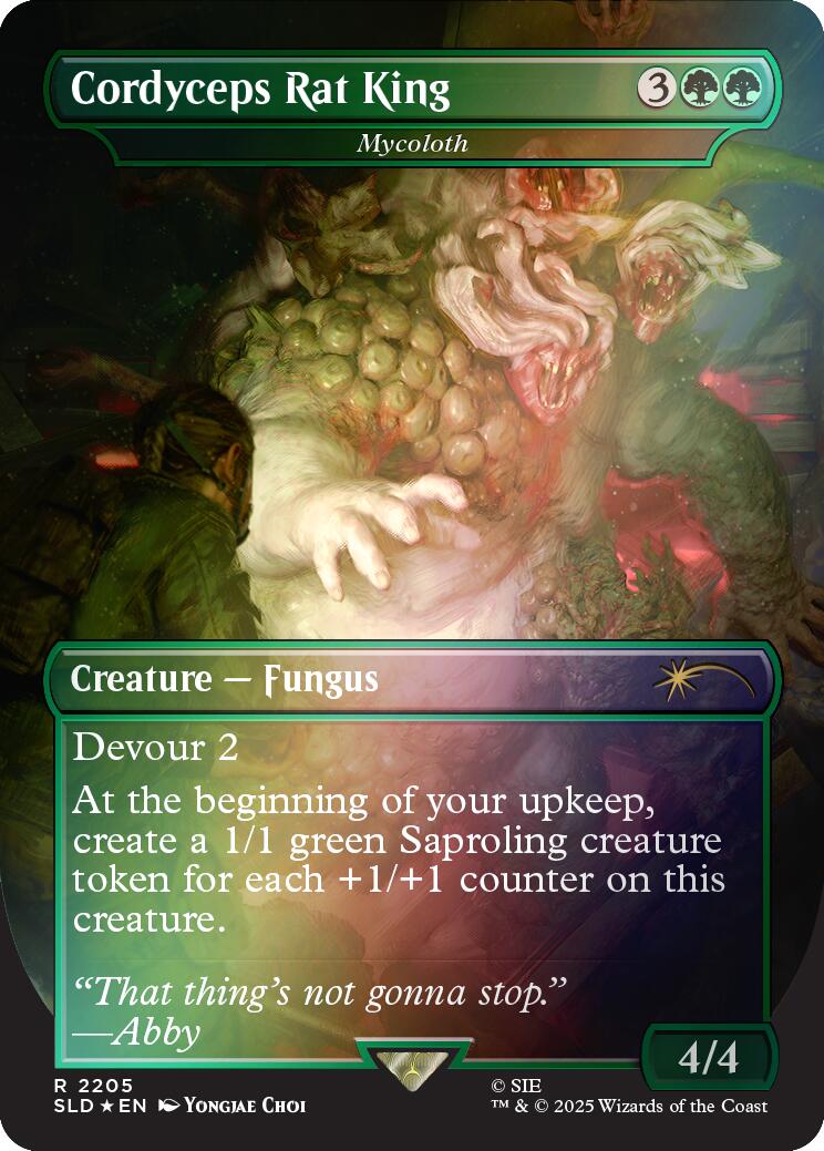 Cordyceps Rat King - Mycoloth (Rainbow Foil) [Secret Lair Drop Series] | Game Master's Emporium (The New GME)