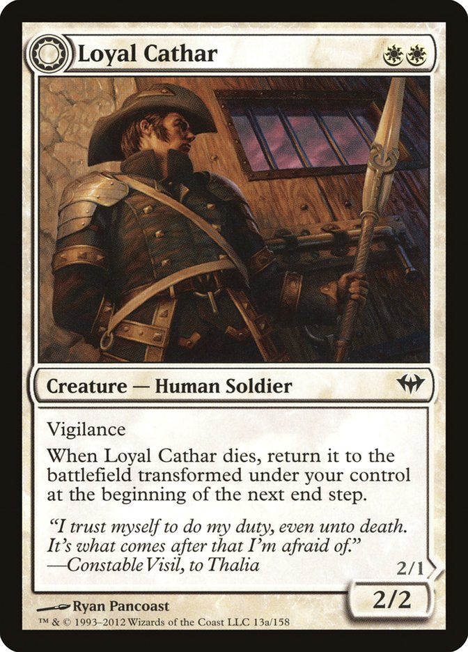 Loyal Cathar // Unhallowed Cathar [Dark Ascension] | Game Master's Emporium (The New GME)