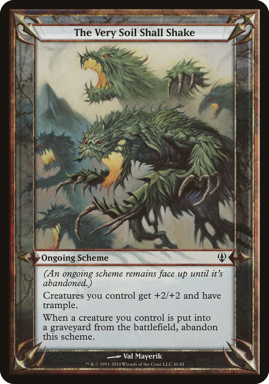 The Very Soil Shall Shake (Schemes) [Archenemy Schemes] | Game Master's Emporium (The New GME)