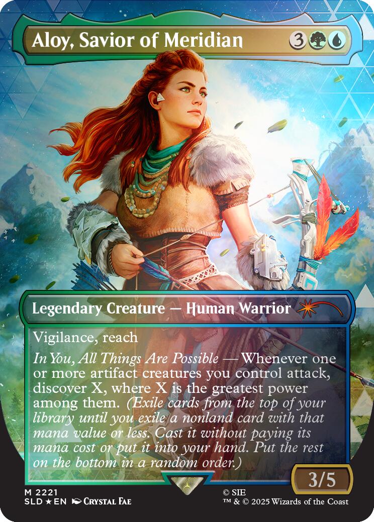 Aloy, Savior of Meridian (Rainbow Foil) [Secret Lair Drop Series] | Game Master's Emporium (The New GME)