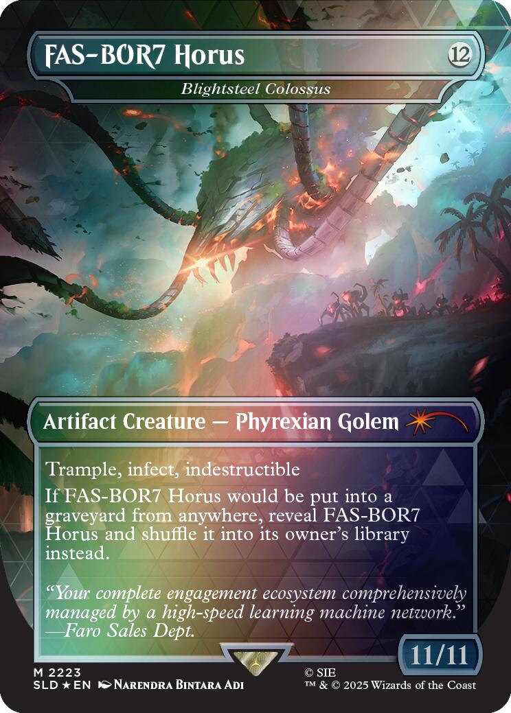 FAS-BOR7 Horus - Blightsteel Colossus (Rainbow Foil) [Secret Lair Drop Series] | Game Master's Emporium (The New GME)