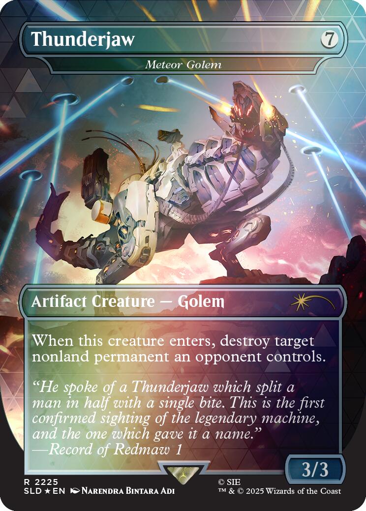 Thunderjaw - Meteor Golem (Rainbow Foil) [Secret Lair Drop Series] | Game Master's Emporium (The New GME)